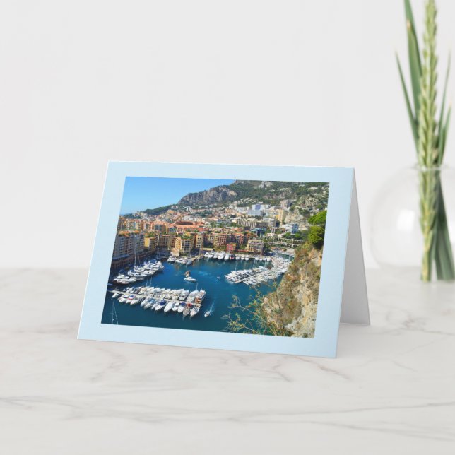 Cartes Pour Fêtes Annuelles Port de Monaco (Devant)