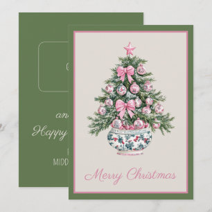 Cartes Pour Fêtes Annuelles Porte-carte cadeau de Noël arbre chinois chic