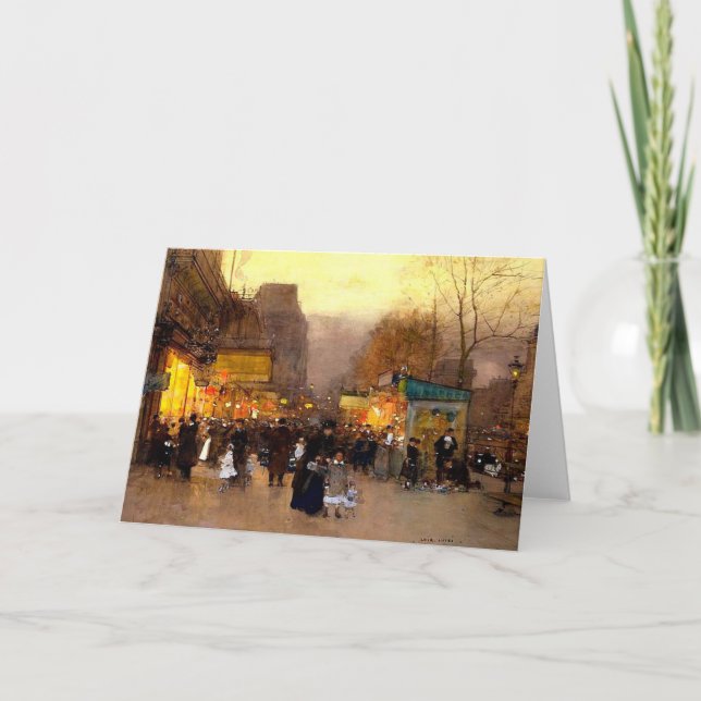 Cartes Pour Fêtes Annuelles Porte Saint Martin à Noël (Devant)