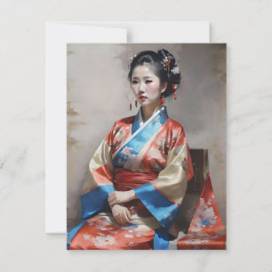 Cartes Pour Fêtes Annuelles Portrait chinois Han D