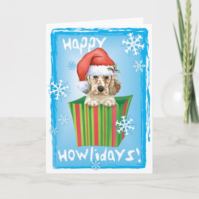 Cartes Pour Fêtes Annuelles Poseur anglais heureux de Howlidays (Devant)