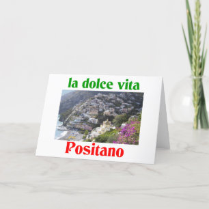 Cartes Pour Fêtes Annuelles Positano Italie