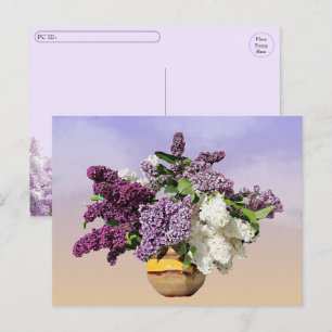 Cartes Pour Fêtes Annuelles Post-croisement - Bouquet de Lilacs