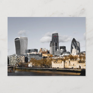 Cartes Pour Fêtes Annuelles Poster cadeau London Skyline Panorama