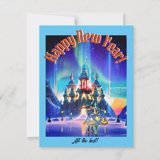 Cartes Pour Fêtes Annuelles Poster du ballon d'hiver Bon Voyage (Devant)