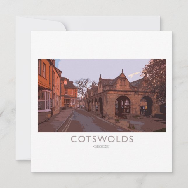 Cartes Pour Fêtes Annuelles Poster du Chemin de fer Cotswolds (Devant)