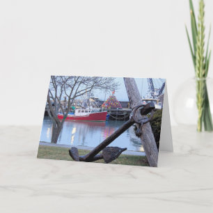 Cartes Pour Fêtes Annuelles Pot de homard éclairé Plymouth MA