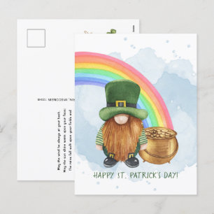 Cartes Pour Fêtes Annuelles Pot de lutin mignon personnalisé pour la Saint-Pat