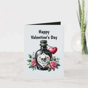 Cartes Pour Fêtes Annuelles Potion d'amour de la Saint-Valentin message gothiq
