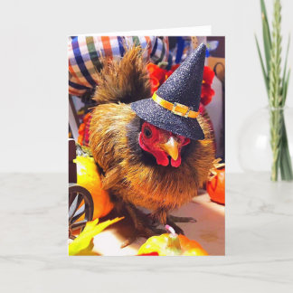 Cartes Pour Fêtes Annuelles Poulet de Halloween