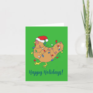 Cartes Pour Fêtes Annuelles Poulets prêts pour Noël