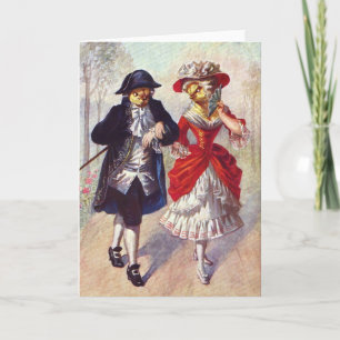 Cartes Pour Fêtes Annuelles Poulets victoriens