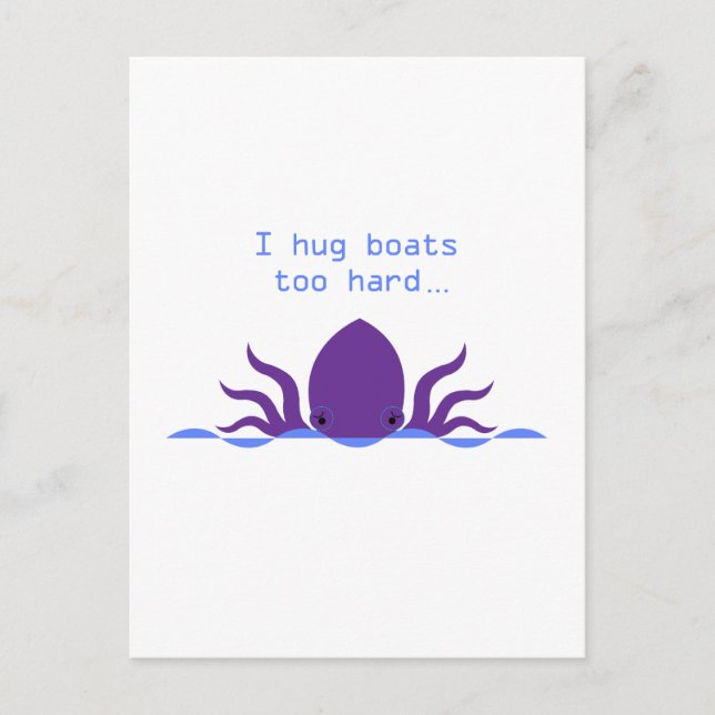 Cartes Pour Fêtes Annuelles poulpe (Devant)