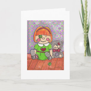 Cartes Pour Fêtes Annuelles Poupées dépourvues de Noël tordues