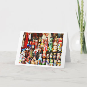 Cartes Pour Fêtes Annuelles Poupées russes