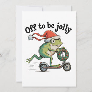 Cartes Pour Fêtes Annuelles Pour être joyeux Noël Xmas Drôle de Grenouille Tro