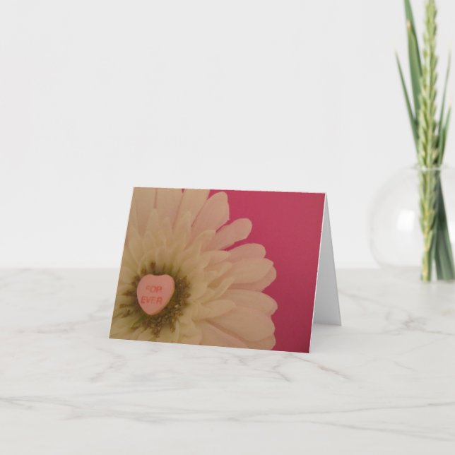 Cartes Pour Fêtes Annuelles Pour jamais le coeur de conversation (Devant)