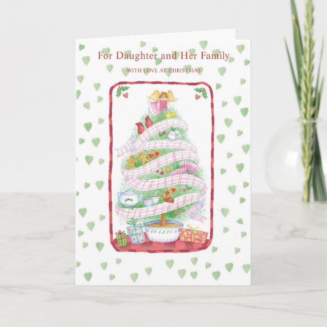 Cartes Pour Fêtes Annuelles Pour la fille et sa famille (Devant)