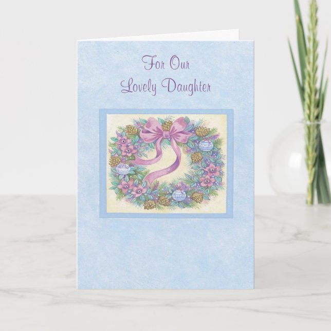 Cartes Pour Fêtes Annuelles Pour Notre Belle Fille (Devant)