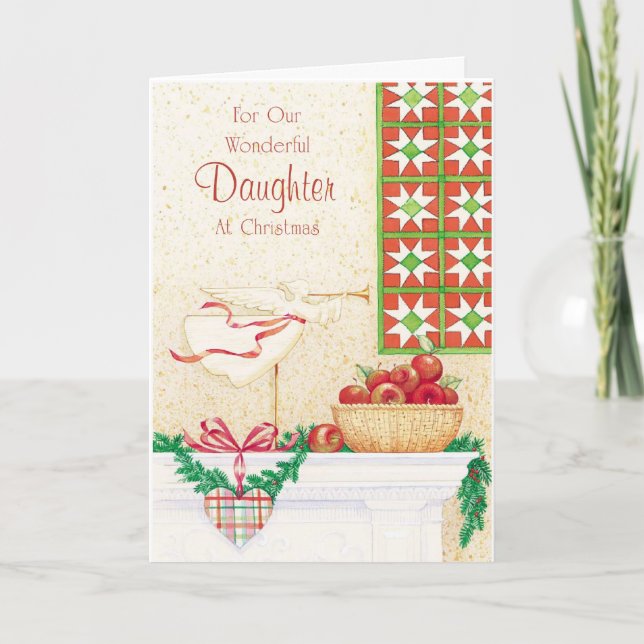 Cartes Pour Fêtes Annuelles Pour notre fille merveilleuse à Noël (Devant)