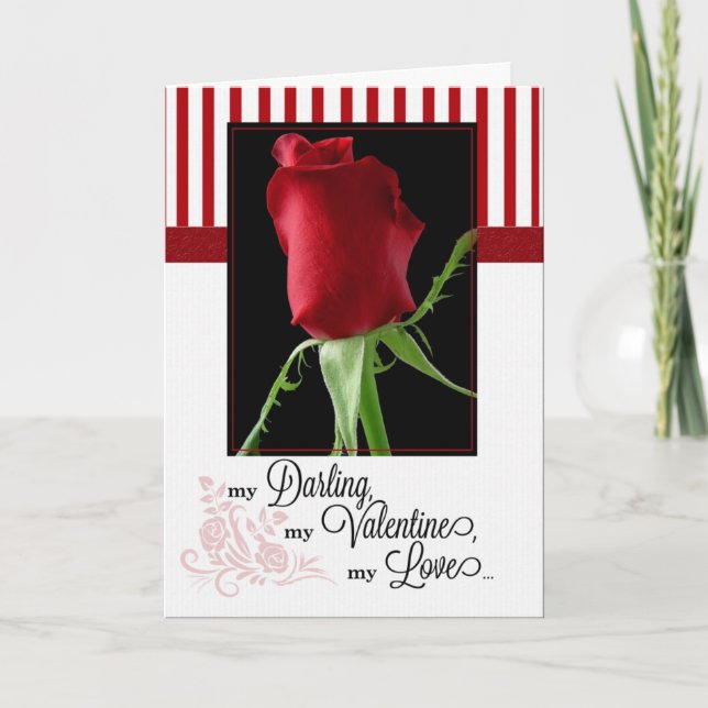 Cartes Pour Fêtes Annuelles pour partenaire à vie le jour de la Saint Valentin (Devant)