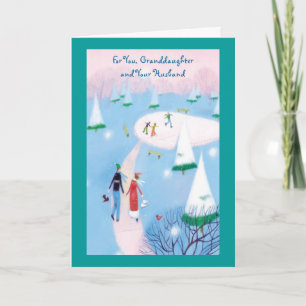 Cartes Pour Fêtes Annuelles Pour toi, petite-fille et ton mari