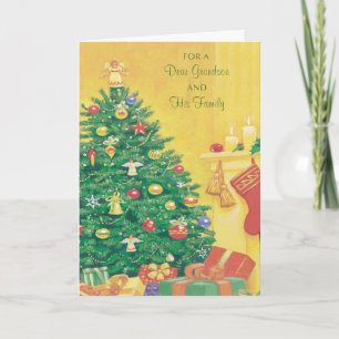 Cartes Pour Fêtes Annuelles Pour un cher petit-fils et sa famille