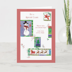 Cartes Pour Fêtes Annuelles Pour un cousin spécial