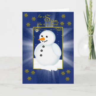Cartes Pour Fêtes Annuelles Pour un fils spécial à Noël
