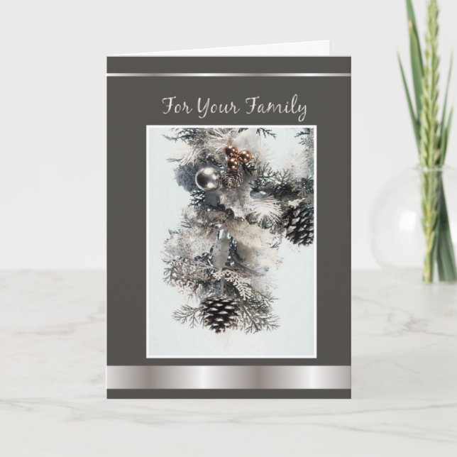 Cartes Pour Fêtes Annuelles Pour votre famille (Devant)