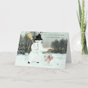 Cartes Pour Fêtes Annuelles Pousse Noël Snowman