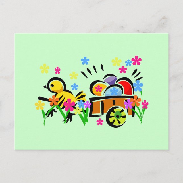 Cartes Pour Fêtes Annuelles Poussin avec des T-shirts et des cadeaux de (Devant)