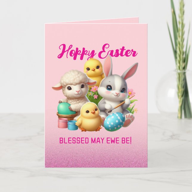 Cartes Pour Fêtes Annuelles Poussins De Pâques Mignonnes Poussins De Pâques Po (Devant)