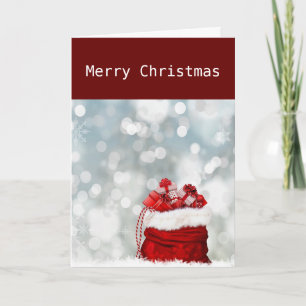 CARTES POUR FÊTES ANNUELLES POUVEZ PÈRE NOËL BAG VOUS APPORTER CE DONT VOUS AV