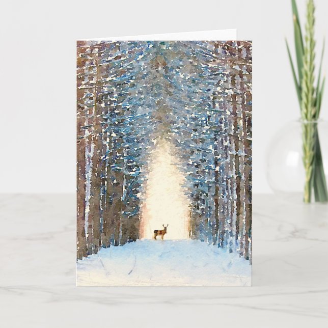Cartes Pour Fêtes Annuelles Prancer (Devant)