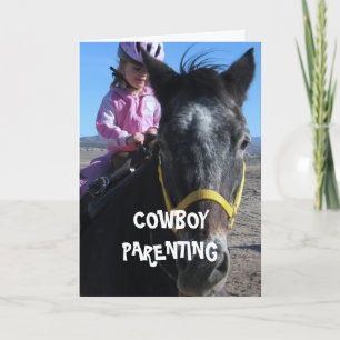 Cartes Pour Fêtes Annuelles Premier Cheval - Parentalité Cowboy