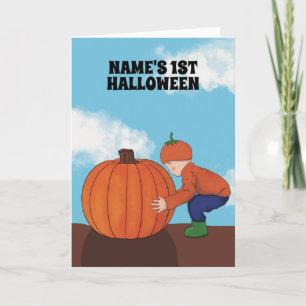 Cartes Pour Fêtes Annuelles Premier Halloween de bébé