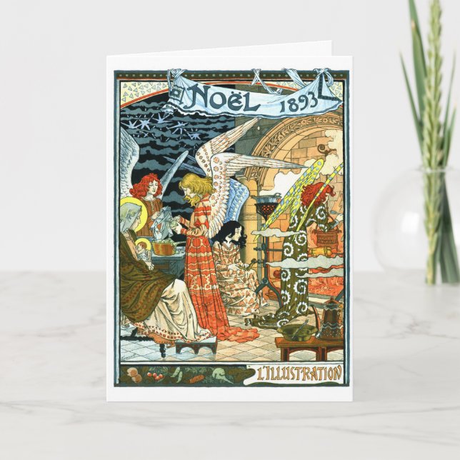 Cartes Pour Fêtes Annuelles Premier Noël (Devant)