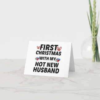 CARTES POUR FÊTES ANNUELLES PREMIER NOËL AVEC MON NOUVEAU MARI CANON