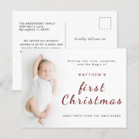 Premier Noël du bébé Simple 1 photo