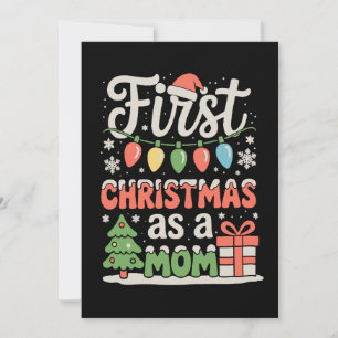 Cartes Pour Fêtes Annuelles Premier Noël en tant que papa Nouvelle maman 1er N