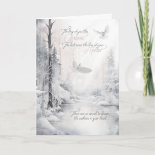 Cartes Pour Fêtes Annuelles Premier Noël sans votre mère Sentimental