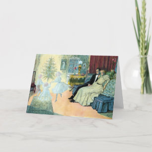 Cartes Pour Fêtes Annuelles Premier réveillon de Noël ; une vision du futur