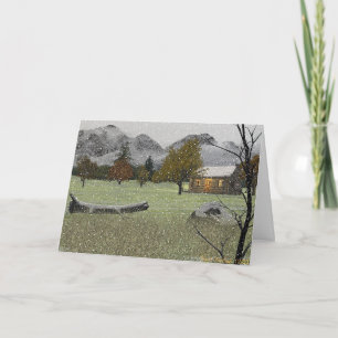 Cartes Pour Fêtes Annuelles Première chute de neige