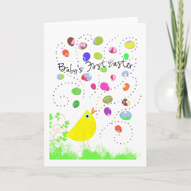Cartes Pour Fêtes Annuelles première copie de Pâques de babys (Devant)