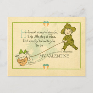 Cartes Pour Fêtes Annuelles Première Guerre Mondiale vintage Valentine