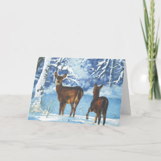 Cartes Pour Fêtes Annuelles Première neige