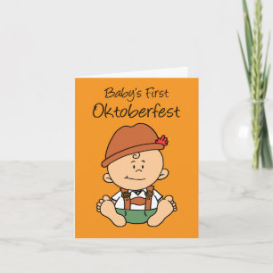 Cartes Pour Fêtes Annuelles Première Oktoberfest pour bébé