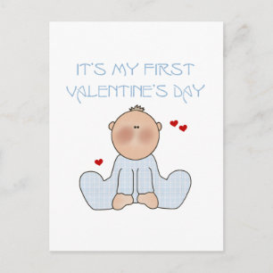 Cartes Pour Fêtes Annuelles Première Saint-Valentin de bébé