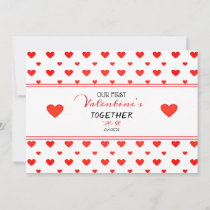 Cartes Pour Fêtes Annuelles Première Saint-Valentin Ensemble Coeurs rouges Pho